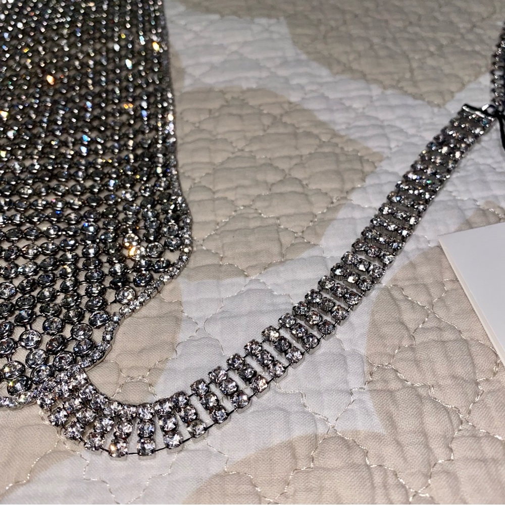 ZARA Rhinestone Belt - Picture 7 of 13